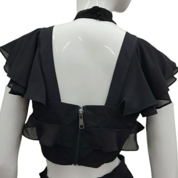 NWT Red Nasty Gal Flutter Crop Top XS, S, M - Picture 2 of 4